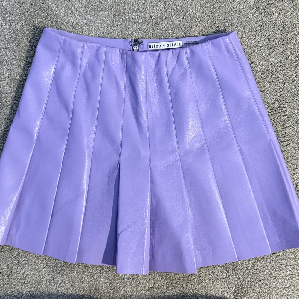 Alice + Olivia Lavender Mini Skirt